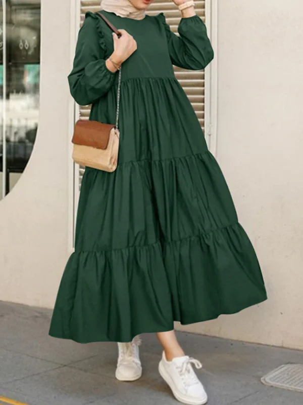 Casual Long Sleeve Maxi Dress - Image 9