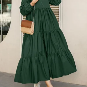 Casual Long Sleeve Maxi Dress