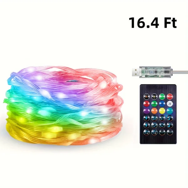 Colorful USB LED Decorative String Lights - Image 6